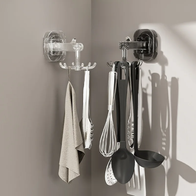 New Kitchen Suction Cups Six-claws 360 Rotating Hooks Rack Punch-free Wall Multifunctional Storage Shelves Utensil Organizer
New Kitchen Suction Cups Six-claws 360 Rotating Hooks Rack Punch-free Wall Multifunctional Storage Shelves Utensil Organizer