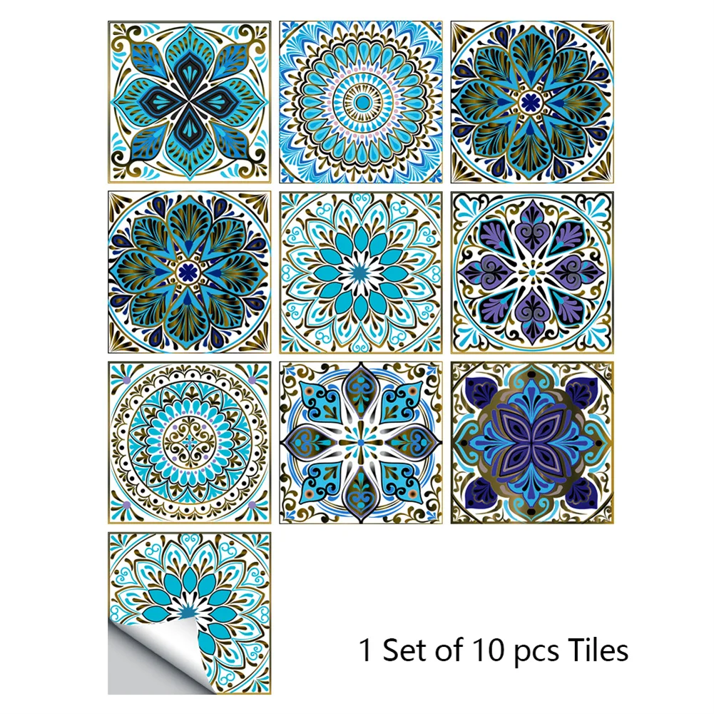 10PC 10/15CM Wall Sticker Crystal Mandala Hard Film Tile Sticker Self-adhesive Waterproof Wallpaper For Kitchen Bathroom Cabinet
10PC 10/15CM Wall Sticker Crystal Mandala Hard Film Tile Sticker Self-adhesive Waterproof Wallpaper For Kitchen Bathroom Cabinet