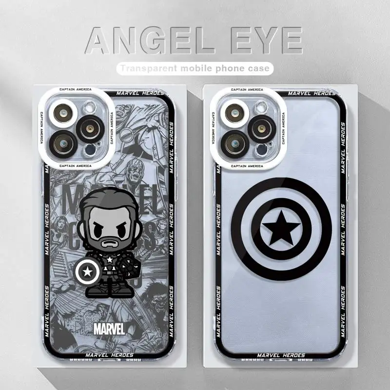 Marvel Hero Captain America For iPhone 14 11 12 13 Pro Max XS XR X 7 8 6 6S Plus Silicone Clear Cover Print Frame Funda
Marvel Hero Captain America For iPhone 14 11 12 13 Pro Max XS XR X 7 8 6 6S Plus Silicone Clear Cover Print Frame Funda