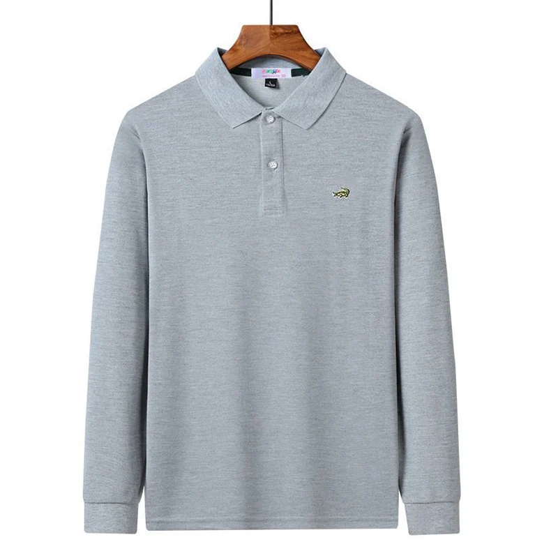 2023New Fashion Embroidery Men's Long Sleeve POLO Shirt Solid Color Lapel Business Casual Men's Long Sleeve POLO Shirt
2023New Fashion Embroidery Men's Long Sleeve POLO Shirt Solid Color Lapel Business Casual Men's Long Sleeve POLO Shirt