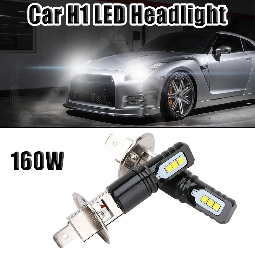 2pcs 160W Universal Car H1 LED Headlight Fog Light Beam Bulbs Globes 6500K White 8000LM New High Quality Car Part
2pcs 160W Universal Car H1 LED Headlight Fog Light Beam Bulbs Globes 6500K White 8000LM New High Quality Car Part