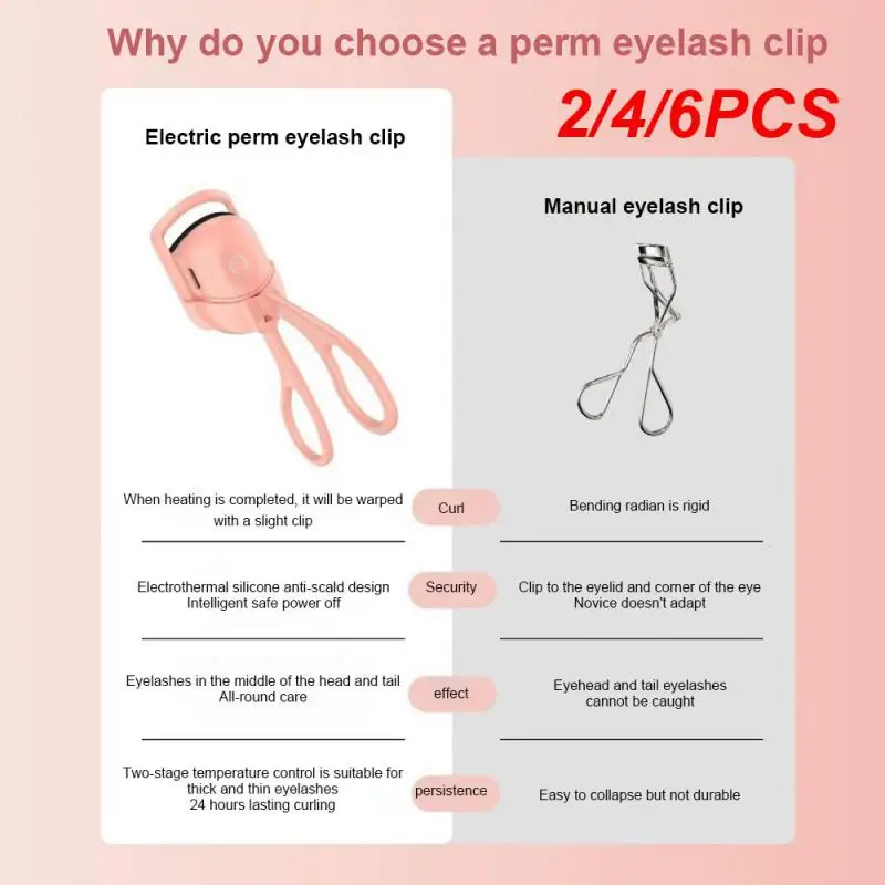 2/4/6PCS Electric Heating Eyelash Curler Mini Portable Temperature Control USB Charging Manual Eye Lashes Curling Shaping Eye
2/4/6PCS Electric Heating Eyelash Curler Mini Portable Temperature Control USB Charging Manual Eye Lashes Curling Shaping Eye