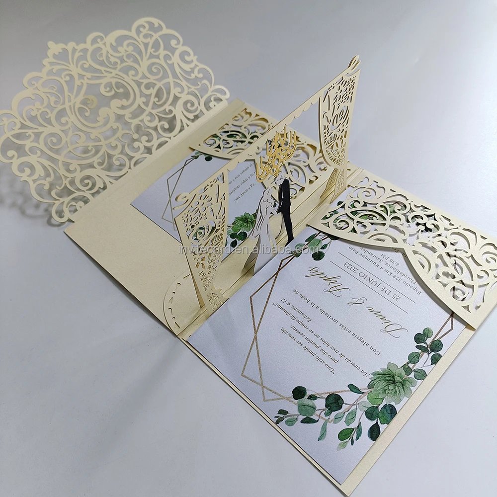 Luxury Handmade Couple Wedding Invitation Card Laser Cut Anniversary Card Invites Ivory White Gold Gray Custom
Luxury Handmade Couple Wedding Invitation Card Laser Cut Anniversary Card Invites Ivory White Gold Gray Custom