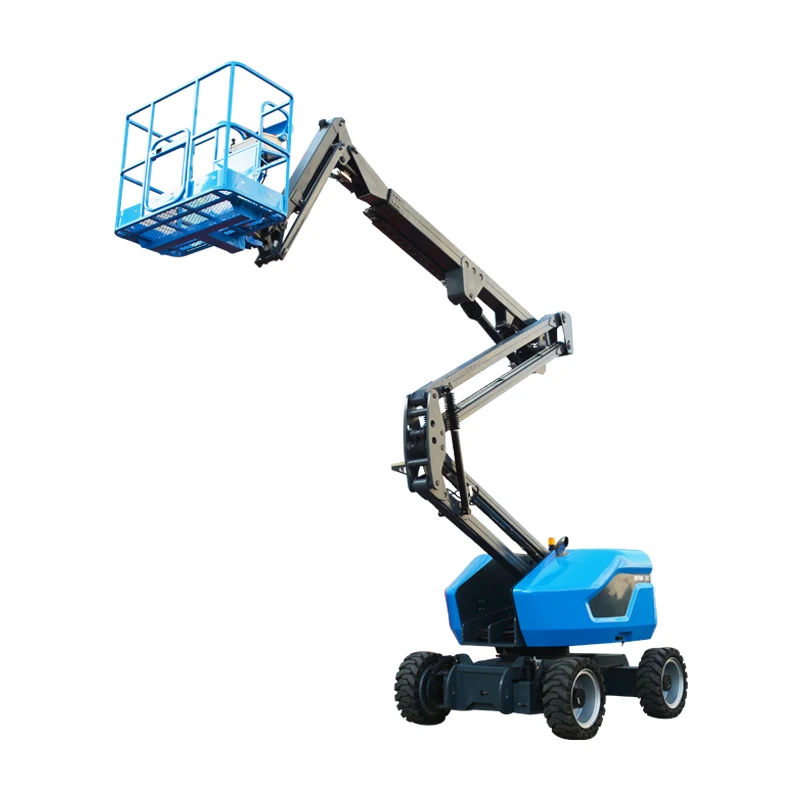 Qiyun Kinglift 12m Self-propelled Articulating Boom lift load 230 kg automatic moving AC power hydraulic working platform
Qiyun Kinglift 12m Self-propelled Articulating Boom lift load 230 kg automatic moving AC power hydraulic working platform