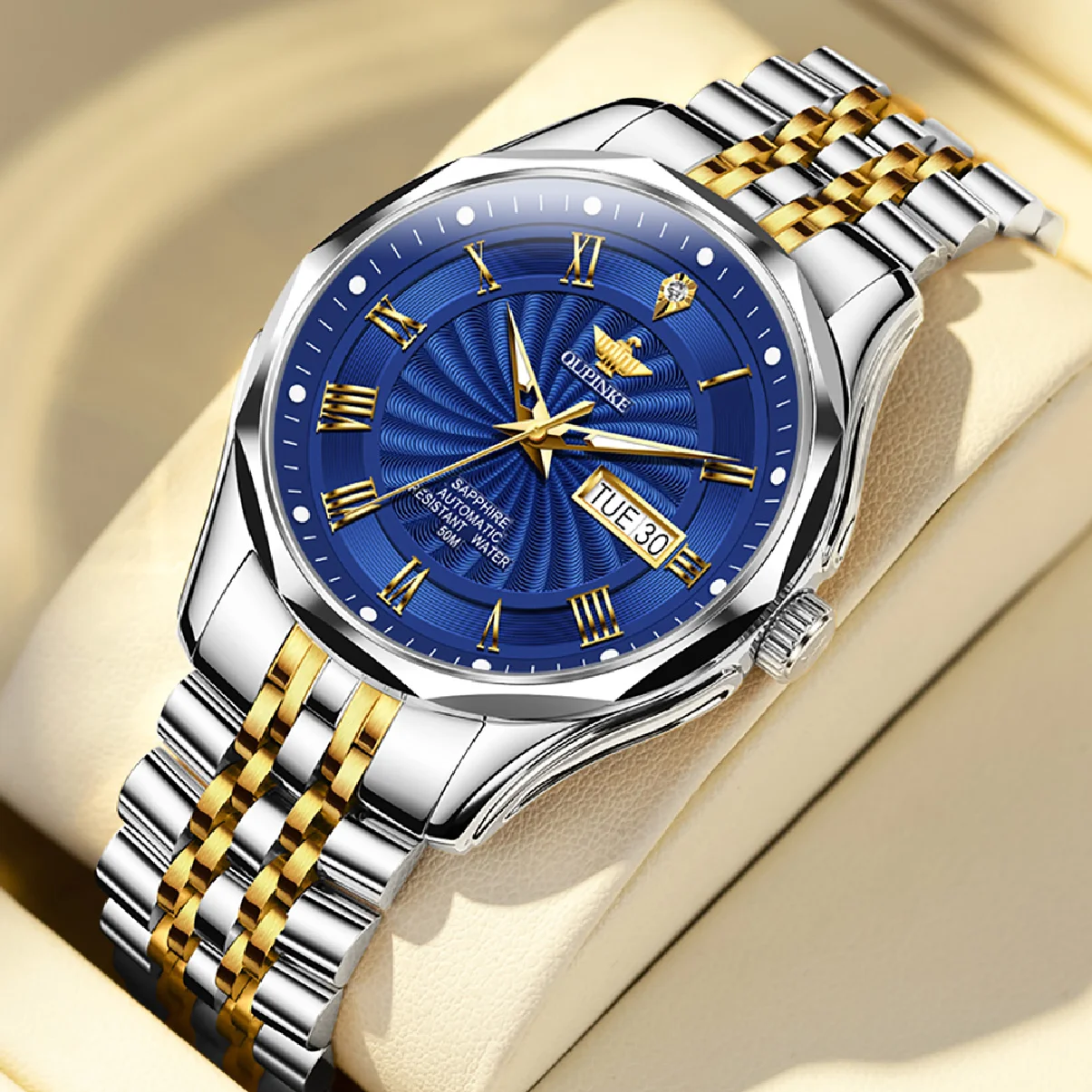 OUPINKE Original Men's Luxury Watch Automatic Mechanical Sapphire Crystal Diamond Watches Stainless Steel Waterproof Wristwatch
OUPINKE Original Men's Luxury Watch Automatic Mechanical Sapphire Crystal Diamond Watches Stainless Steel Waterproof Wristwatch