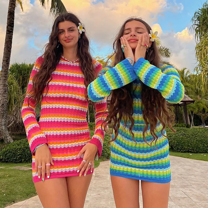 2023 Summer New Backless Dress Fashion Lace Up Hollow Out Candy Color Long Sleeve Dresses Casual Sexy Tight Short Vestidos
2023 Summer New Backless Dress Fashion Lace Up Hollow Out Candy Color Long Sleeve Dresses Casual Sexy Tight Short Vestidos