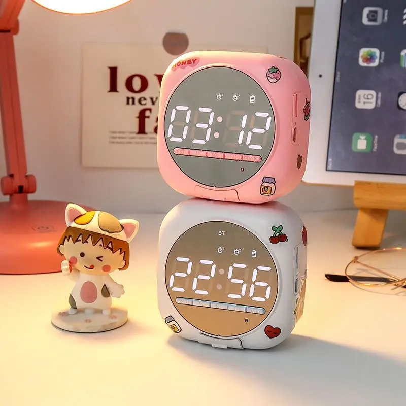 Alarm Clock Bluetooth Speaker Mini Household Large Volume Outdoor Subwoofer Multifunctional Cute Cartoon Girl Small Stereo
Alarm Clock Bluetooth Speaker Mini Household Large Volume Outdoor Subwoofer Multifunctional Cute Cartoon Girl Small Stereo