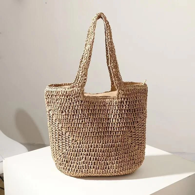 Summer Vocation Female Handbag for Women Fashion Hollow Straw Large Beach Woman Woven Shoulder Tote Women's Bag 2022 Trend
Summer Vocation Female Handbag for Women Fashion Hollow Straw Large Beach Woman Woven Shoulder Tote Women's Bag 2022 Trend