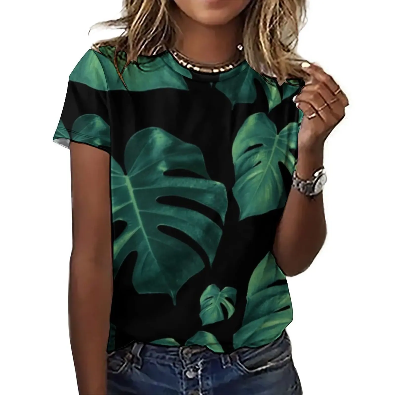 Tropical Monstera T-Shirt Green Leaves Print Cool T Shirts Short Sleeves Simple Tshirt Sexy Graphic Clothes 4XL 5XL 6XL
Tropical Monstera T-Shirt Green Leaves Print Cool T Shirts Short Sleeves Simple Tshirt Sexy Graphic Clothes 4XL 5XL 6XL