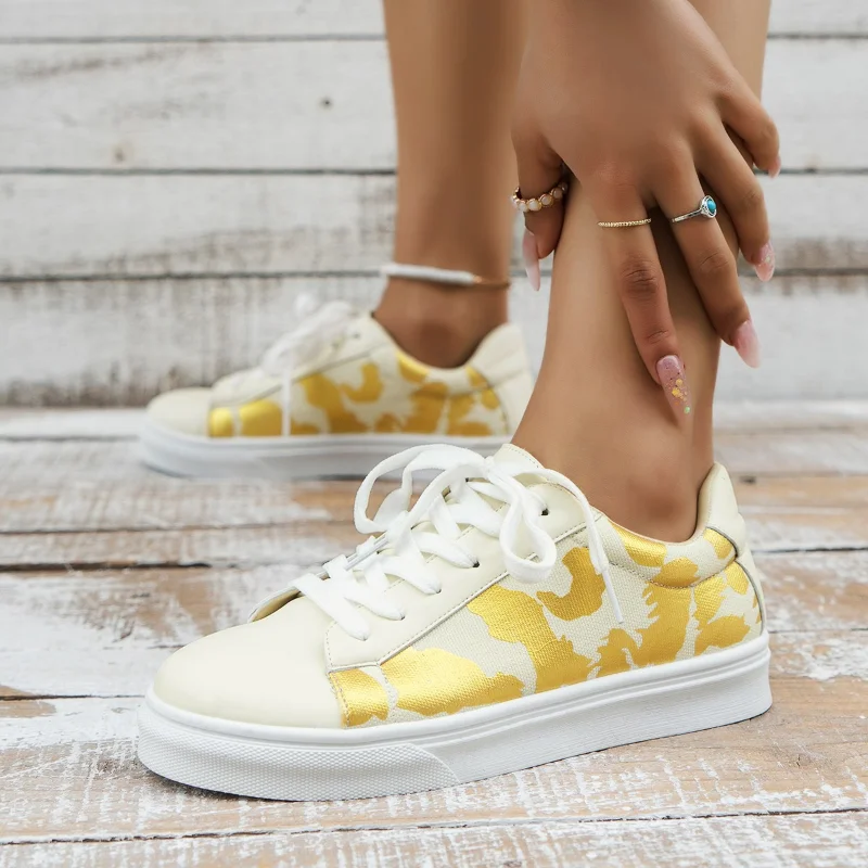 Brand Shoes for Women 2023 Spring Women's Sneakers Shoes Fashion Contrasting Color Lace Up Female Tennis Shoes Zapatos De Mujer
Brand Shoes for Women 2023 Spring Women's Sneakers Shoes Fashion Contrasting Color Lace Up Female Tennis Shoes Zapatos De Mujer