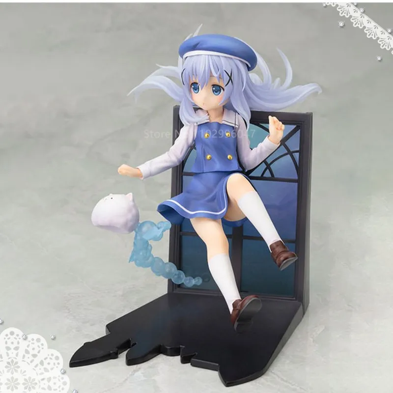 

Originality Kafuu Chino 1/8 Is The Order A Rabbit Collection Model Animation Character Action Toy Desktop Decoration New