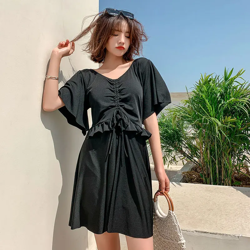 Ladies Short Sleeve Swimsuit Swimwear Women Plus Size 3X One Piece Skirt Bathing Suit Pure Color Tummy Control Swim Wear
Ladies Short Sleeve Swimsuit Swimwear Women Plus Size 3X One Piece Skirt Bathing Suit Pure Color Tummy Control Swim Wear