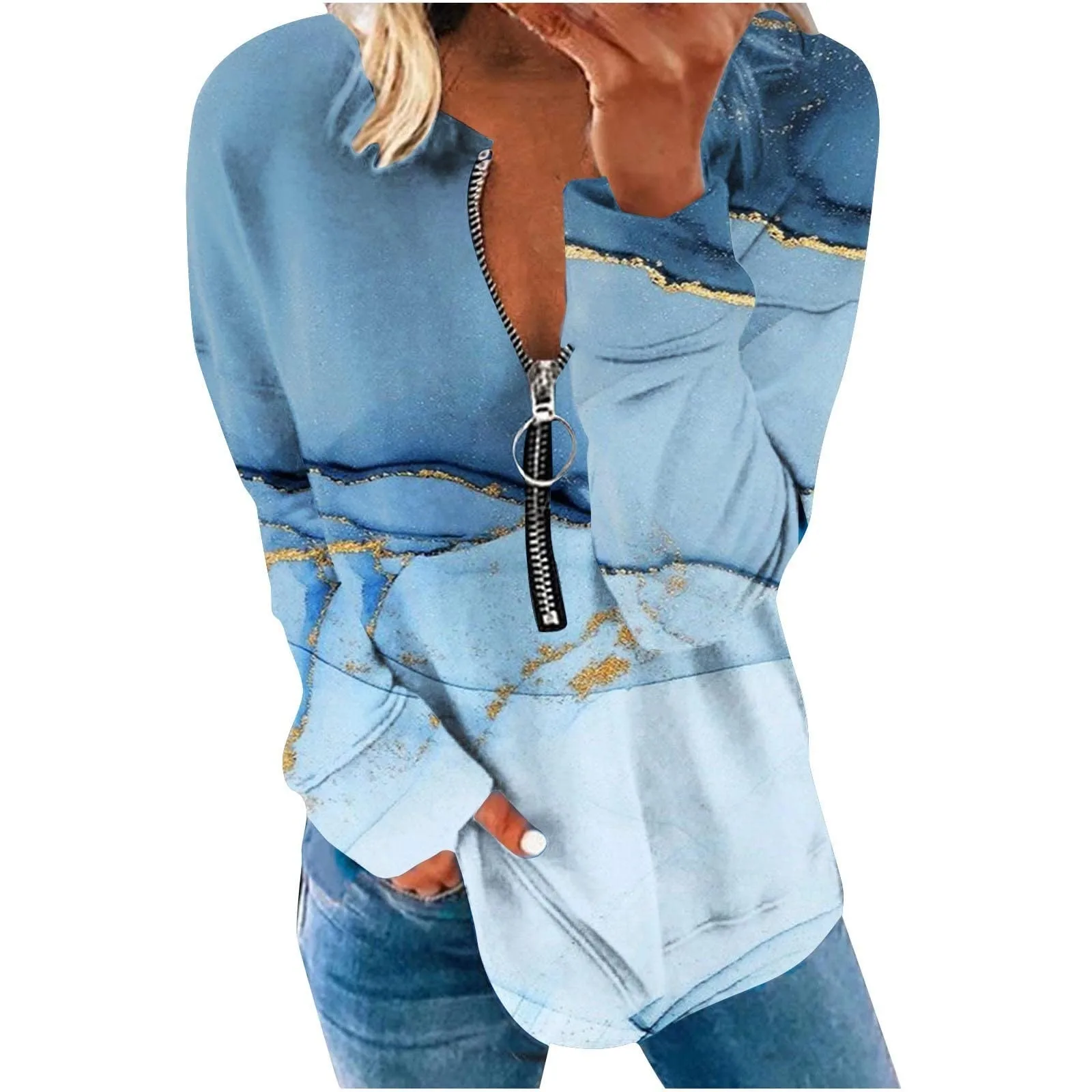 Womens Fall Fashion Tops Dressy Casual Crewneck Sweatshirt Long Sleeve Loose Zipper Pullover Shirts Dog Mom Sweatshirt Women
Womens Fall Fashion Tops Dressy Casual Crewneck Sweatshirt Long Sleeve Loose Zipper Pullover Shirts Dog Mom Sweatshirt Women