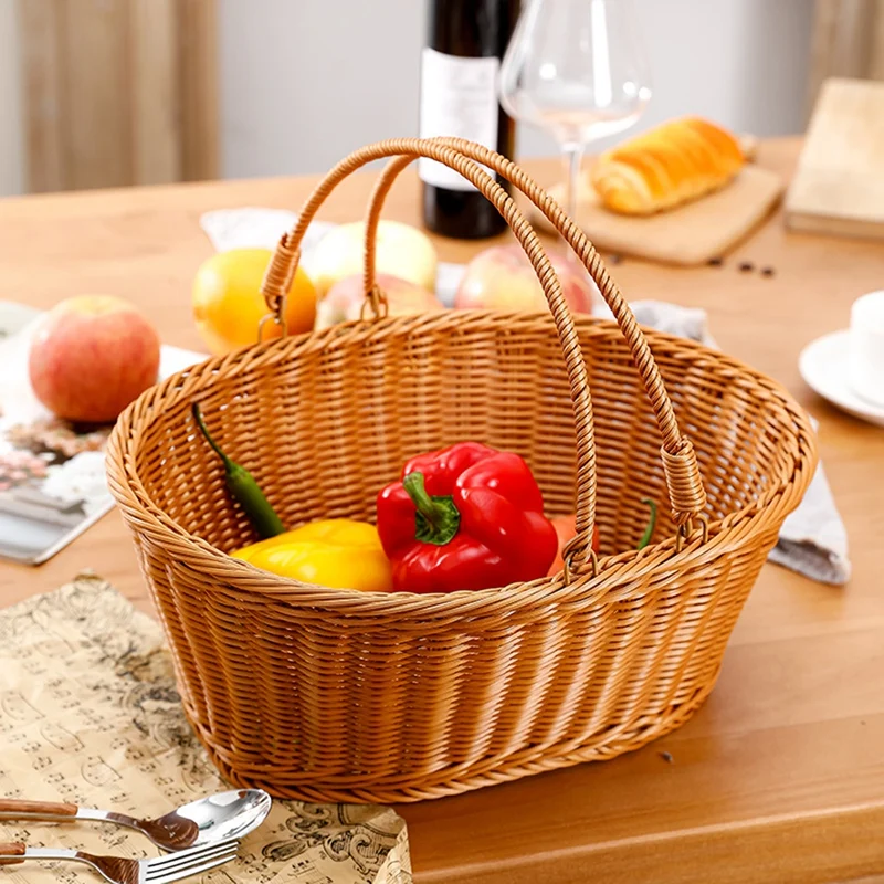 1 шт. Корзина для пикника, корзина для фруктов, корзина для хлеба, тоут, корзина для покупок, корзина для хранения фруктов на открытом воздухе 
1 шт. Корзина для пикника, корзина для фруктов, корзина для хлеба, тоут, корзина для покупок, корзина для хранения фруктов на открытом воздухе