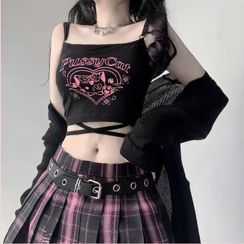 Хелло Китти Sanrio мультфильм Camisole Летняя женская черная тонкая чистая либидо Hottie тонкий материал подарок для девушек кавайная кофта для студ...
Хелло Китти Sanrio мультфильм Camisole Летняя женская черная тонкая чистая либидо Hottie тонкий материал подарок для девушек кавайная кофта для студ...