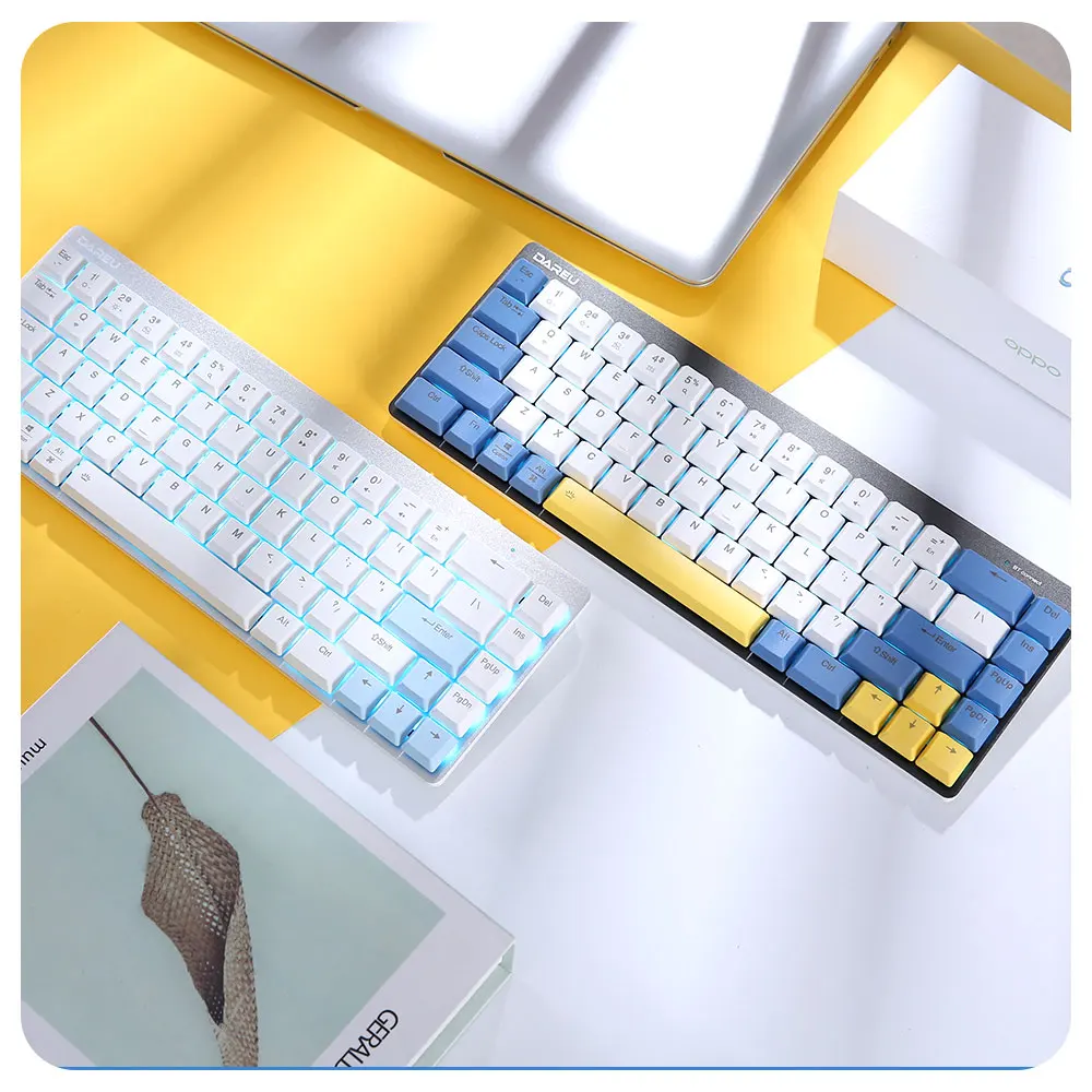 EK868 Mechanical Keyboard Low Profile Switch Dual Mode Wired bluetooth 5.1 Ice Blue Backlight 68 Keys Extra-Thin Rechargeable
EK868 Mechanical Keyboard Low Profile Switch Dual Mode Wired bluetooth 5.1 Ice Blue Backlight 68 Keys Extra-Thin Rechargeable
