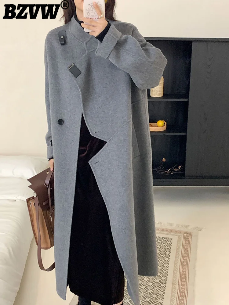 BZVW Fashion Irregular Designer Woolen Overcoat Women's Clothing 2023 Autumn Winter Temperament Office Lady New Wool Coat Female
BZVW Fashion Irregular Designer Woolen Overcoat Women's Clothing 2023 Autumn Winter Temperament Office Lady New Wool Coat Female