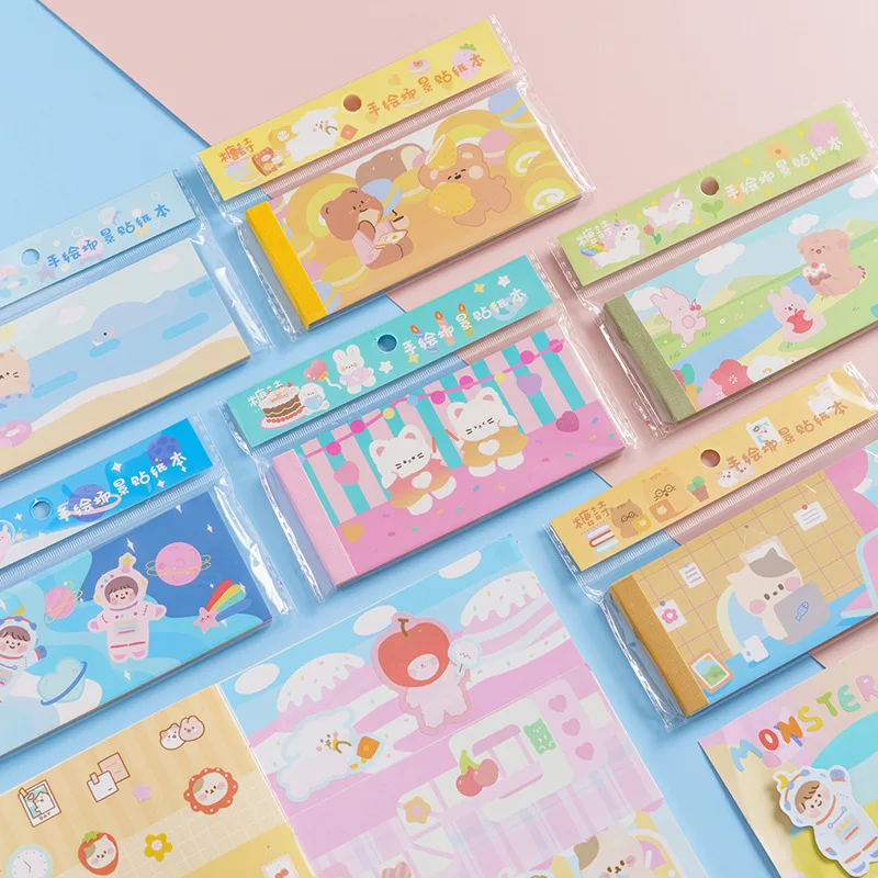30 шт., детские мягкие и милые декоративные наклейки и блокноты для записей 
30 шт., детские мягкие и милые декоративные наклейки и блокноты для записей