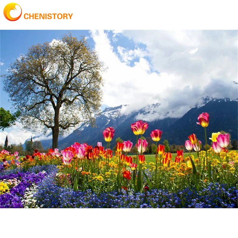 CHENISTORY Oil Paint By Numbers Tulip Flower For Adults Kit HandPainted DIY Painting Home Decor Acrylic Coloring By Numbers Craf
CHENISTORY Oil Paint By Numbers Tulip Flower For Adults Kit HandPainted DIY Painting Home Decor Acrylic Coloring By Numbers Craf