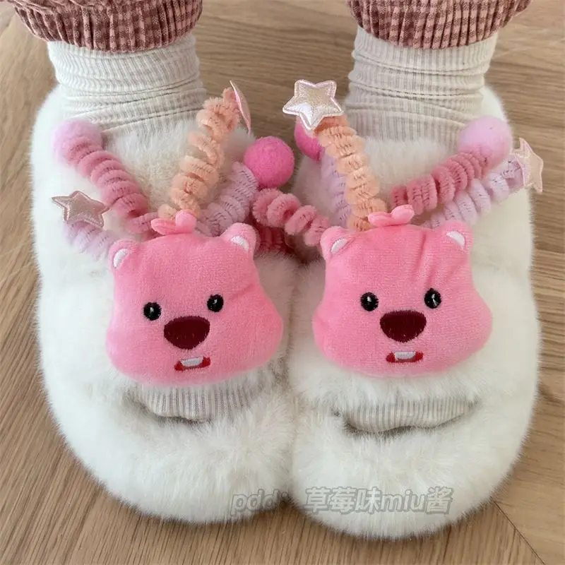 New Kawaii Sanrio Loppy Plush Slippers Winter Cartoon Open Toe Cotton Slippers Thick Bottom Anti Slip Birthday Gift For Girls
New Kawaii Sanrio Loppy Plush Slippers Winter Cartoon Open Toe Cotton Slippers Thick Bottom Anti Slip Birthday Gift For Girls
