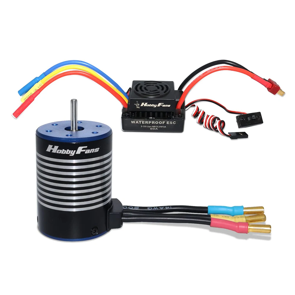 Waterproof 4300KV 4370KV Brushless Motor 60A ESC Kit for 1/10 RC Cars Children Playing Christmas Party Gift
Waterproof 4300KV 4370KV Brushless Motor 60A ESC Kit for 1/10 RC Cars Children Playing Christmas Party Gift