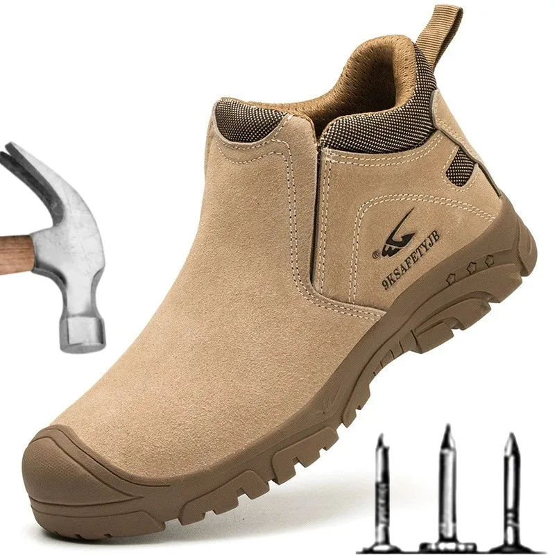 New Men's Labor Protection Shoes Breathable Non-slip Cattle Back Down Work Shoes Anti-hit Anti-puncture and Oil Resistant
New Men's Labor Protection Shoes Breathable Non-slip Cattle Back Down Work Shoes Anti-hit Anti-puncture and Oil Resistant