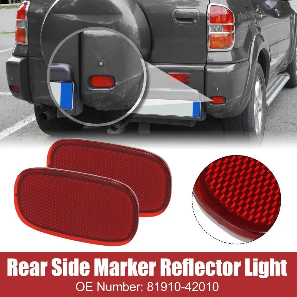 1 Pair Car Rear Bumper Side Marker Reflector Fog Lamp Bulb Compatible For Toyotas 96-05 Rav4s Matrix 81910-42010
1 Pair Car Rear Bumper Side Marker Reflector Fog Lamp Bulb Compatible For Toyotas 96-05 Rav4s Matrix 81910-42010