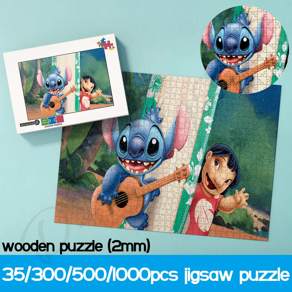 Disney Cartoon Puzzles for Kids Lilo & Stitch 35 300 500 1000 Pieces Wooden Jigsaw Puzzles Funny Toys and Hobbies for Adults
Disney Cartoon Puzzles for Kids Lilo & Stitch 35 300 500 1000 Pieces Wooden Jigsaw Puzzles Funny Toys and Hobbies for Adults
