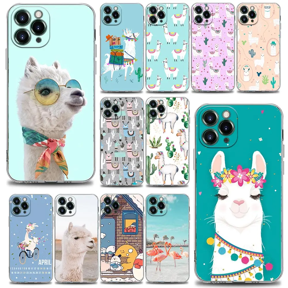 Clear Phone Case for iPhone 11 12 13 Pro Case Max 7 8 SE XR XS Max 5 5s 6 6s Plus Soft Silicone Cover Llama Alpaca Animal
Clear Phone Case for iPhone 11 12 13 Pro Case Max 7 8 SE XR XS Max 5 5s 6 6s Plus Soft Silicone Cover Llama Alpaca Animal