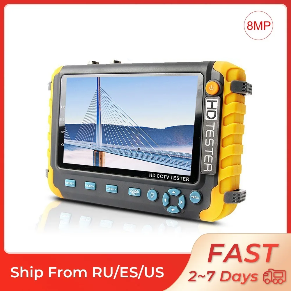 8MP AHD/CVI/TVI CCTV CCTV Tester Mini Monitor Cameras Tester AHD Tester Kamery HDMI VGA Input Video Tester
8MP AHD/CVI/TVI CCTV CCTV Tester Mini Monitor Cameras Tester AHD Tester Kamery HDMI VGA Input Video Tester