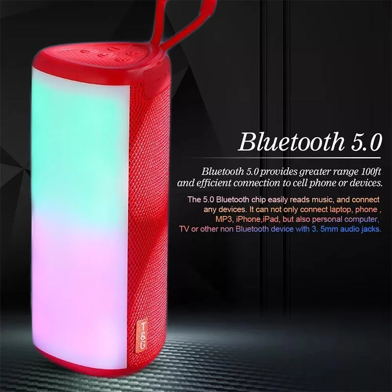 Высокая мощность Портативный беспроводной Bluetooth колонки большой открытый TWS стерео сабвуфер RGB цветной светодиодный светильник музыкальны...
Высокая мощность Портативный беспроводной Bluetooth колонки большой открытый TWS стерео сабвуфер RGB цветной светодиодный светильник музыкальны...