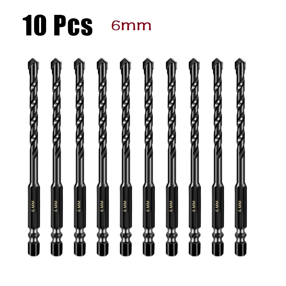 10pcs Construction Drill Bits Set Multi-Functional Bits Set For Tile Glass Ceramic Marble Concrete Wall Metal And Wood Drilling
10pcs Construction Drill Bits Set Multi-Functional Bits Set For Tile Glass Ceramic Marble Concrete Wall Metal And Wood Drilling
