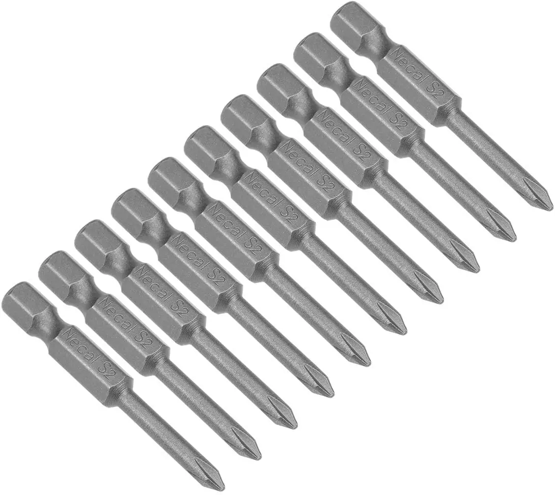 10pcs 50mm 1/4" Hex Shank 2mm PH0 Magnetic Phillips Head Screwdriver Bits S2 High Alloy Steel
10pcs 50mm 1/4" Hex Shank 2mm PH0 Magnetic Phillips Head Screwdriver Bits S2 High Alloy Steel