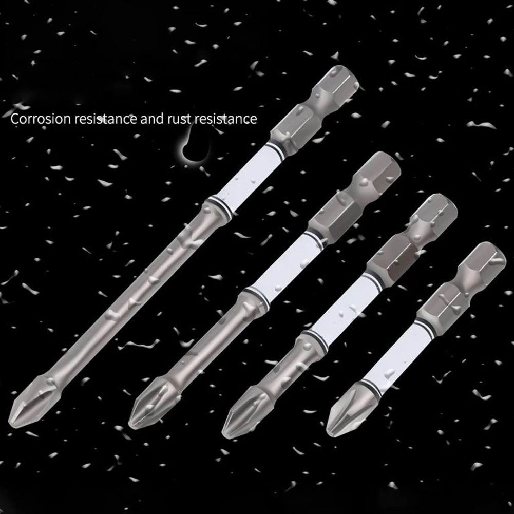 4pcs Impact Bits PH2 Cross Screwdriver Bit Hex Shank Screwdrivers Bit 50-100mm Magnetic Cross Bit Drill Head Accessory
4pcs Impact Bits PH2 Cross Screwdriver Bit Hex Shank Screwdrivers Bit 50-100mm Magnetic Cross Bit Drill Head Accessory