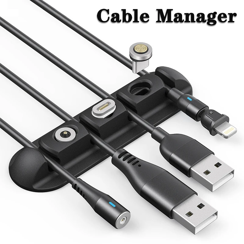 Cable Organizer Silicone Magnetic Plug Box USB Cable Winder Desk Neat Management Clip for Mouse Headphone Cable Holder Cord
Cable Organizer Silicone Magnetic Plug Box USB Cable Winder Desk Neat Management Clip for Mouse Headphone Cable Holder Cord