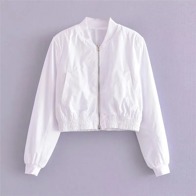 Women's White Baseball Jacket Fashion Printed Zipper Long Sleeve Tops Comfortable Retro Sports Style New Fashion Women's Top
Women's White Baseball Jacket Fashion Printed Zipper Long Sleeve Tops Comfortable Retro Sports Style New Fashion Women's Top