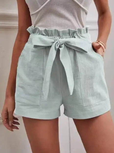 Summer Women's Shorts 2023 New Solid Color Linen Pocket Solid Color Straight High Waist Wide Leg Pants Casual Shorts
Summer Women's Shorts 2023 New Solid Color Linen Pocket Solid Color Straight High Waist Wide Leg Pants Casual Shorts