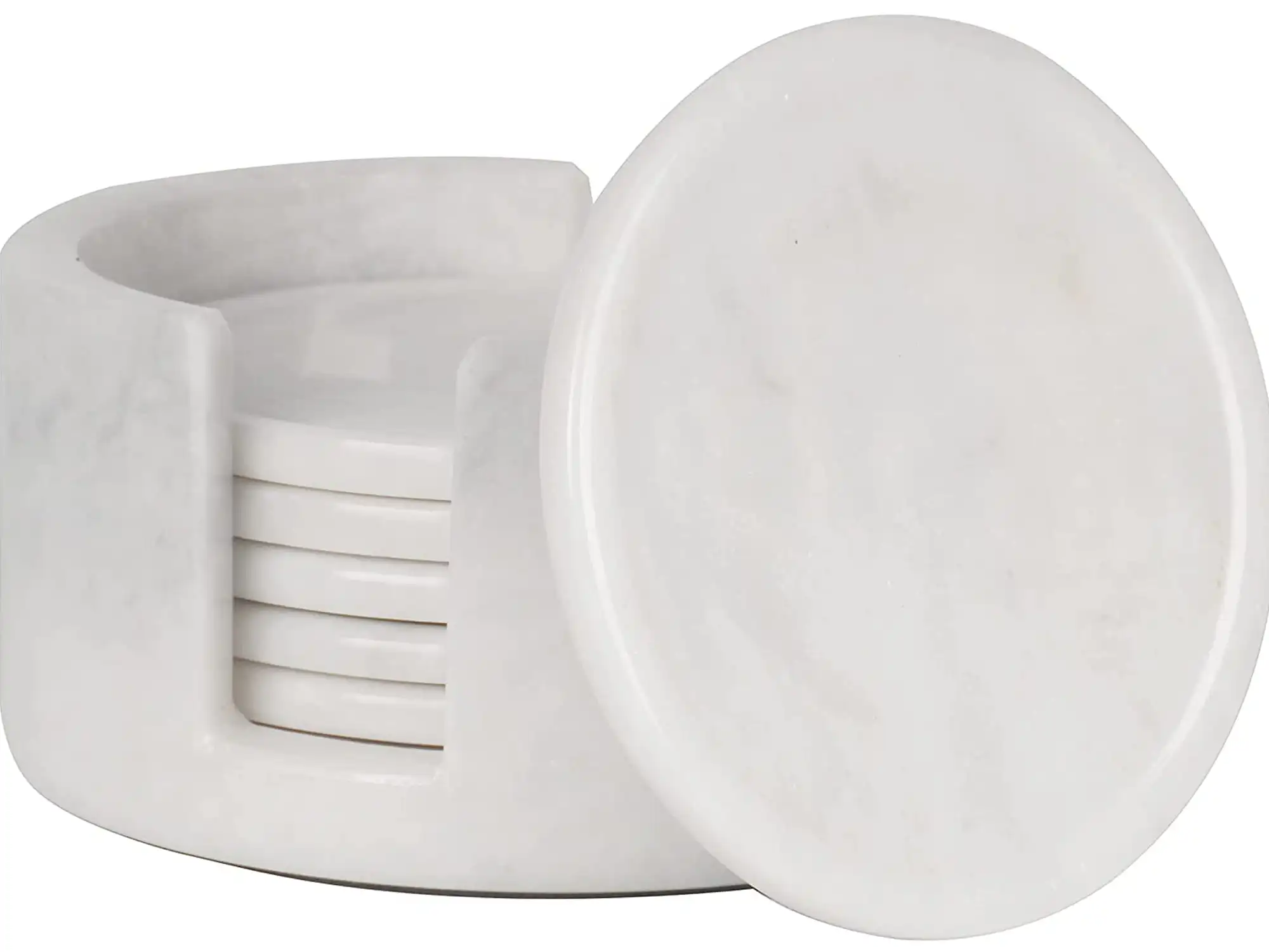 Free Shipping Coaster Set Cup Pad 3.5 Inches Handmade Marble White Round Coasters Set for Mug Glass Drinks - Kitchen Caddy, Car,
Free Shipping Coaster Set Cup Pad 3.5 Inches Handmade Marble White Round Coasters Set for Mug Glass Drinks - Kitchen Caddy, Car,
