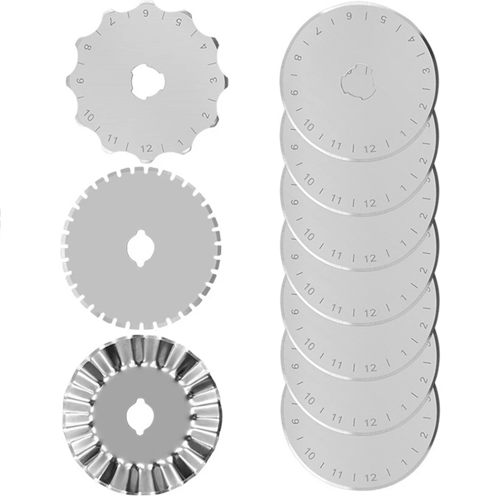 10pcs Leather Craft 45mm Rotary Cutter Leather Cutting Tool Fabric Cutter Circular Blade DIY Patchwork Sewing Quilting
10pcs Leather Craft 45mm Rotary Cutter Leather Cutting Tool Fabric Cutter Circular Blade DIY Patchwork Sewing Quilting