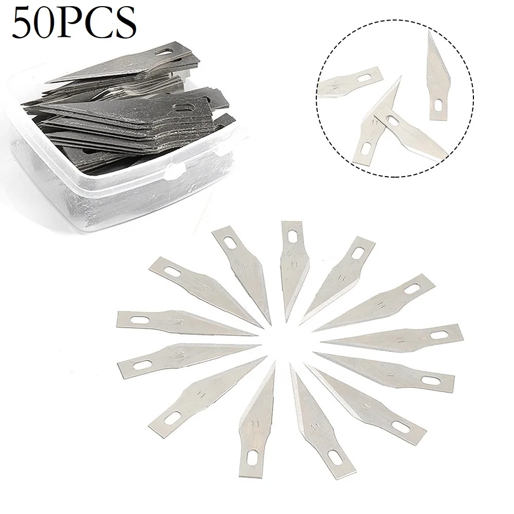 50Pcs 11# Carving Knife Blades SK-5 High Graver Multi Tool Craft Knife Replacement Parts For X-acto Exacto Tool Woodworking Tool
50Pcs 11# Carving Knife Blades SK-5 High Graver Multi Tool Craft Knife Replacement Parts For X-acto Exacto Tool Woodworking Tool