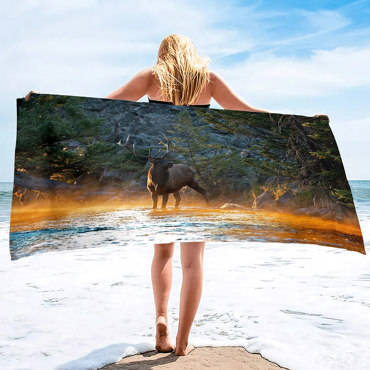 Elk Beach Towels Oversized Sand Free Quick Dry Bath Towel Big Bath Towels Deer Travel Accessories Gifts Large Pool Towels 
Elk Beach Towels Oversized Sand Free Quick Dry Bath Towel Big Bath Towels Deer Travel Accessories Gifts Large Pool Towels