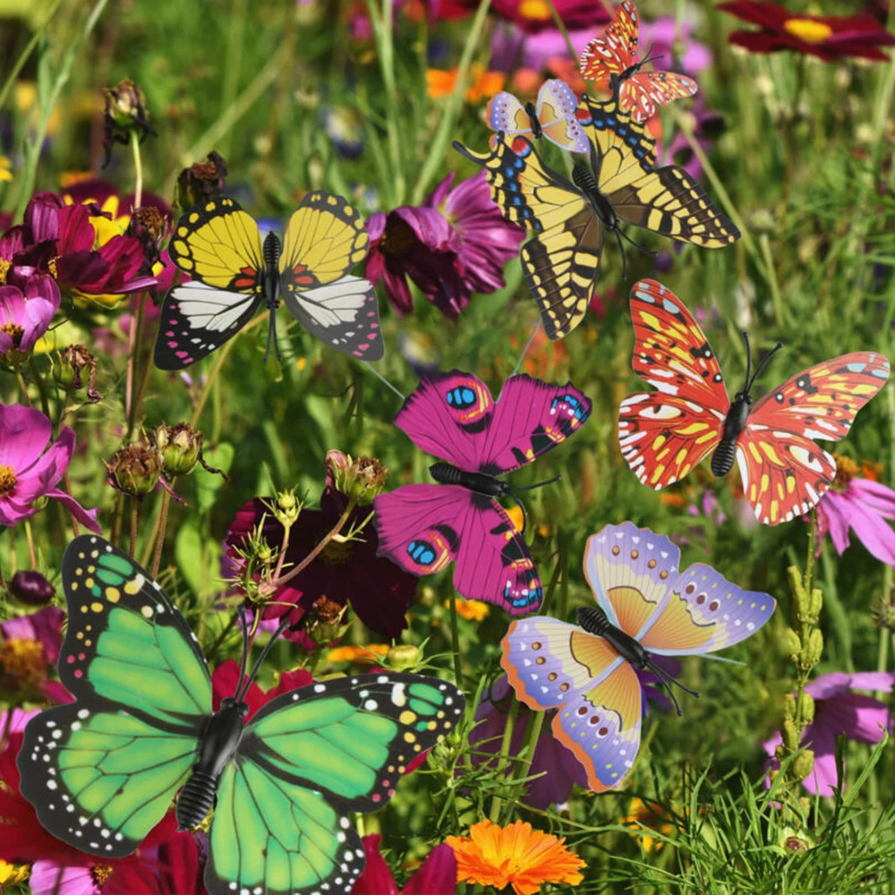 50Pcs/Set Simulation Butterfly Stakes Outdoor Yard Planter Flower Pot Bed Yard Garden Lawn Decor Butterfly Stakes Label
50Pcs/Set Simulation Butterfly Stakes Outdoor Yard Planter Flower Pot Bed Yard Garden Lawn Decor Butterfly Stakes Label