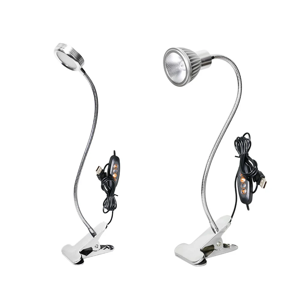 LED Clip Table Lamp 3W USB Brightness Reading Light Adjustable Aluminum Alloy Soft Tube Desk Home Night Lighting
LED Clip Table Lamp 3W USB Brightness Reading Light Adjustable Aluminum Alloy Soft Tube Desk Home Night Lighting
