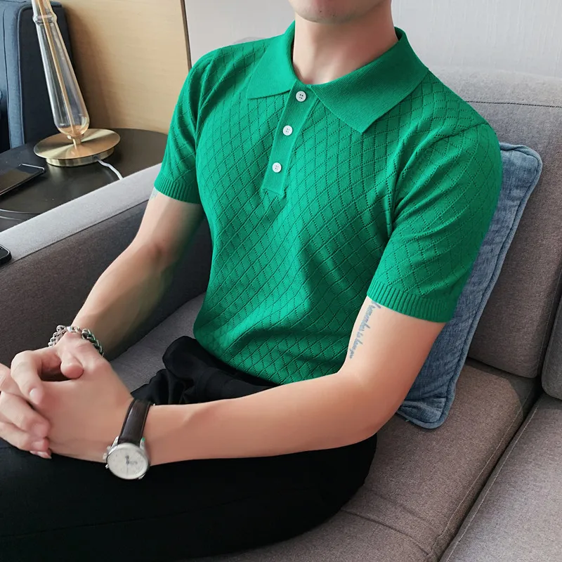 2022 Men's Summer New Breathable Short Sleeve Knit Polo Shirt Lapel Simple Solid Color Slim Casual Plus Size 4XL-M
2022 Men's Summer New Breathable Short Sleeve Knit Polo Shirt Lapel Simple Solid Color Slim Casual Plus Size 4XL-M