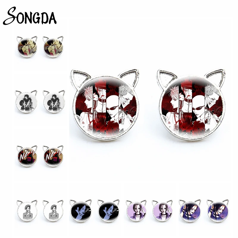 Punk Osaki Nana Anime Cat Ears Stud Earrings for Women Cartoon Figures Earrings Studs Glass Cabochon Gothic Jewelry Wholesale
Punk Osaki Nana Anime Cat Ears Stud Earrings for Women Cartoon Figures Earrings Studs Glass Cabochon Gothic Jewelry Wholesale