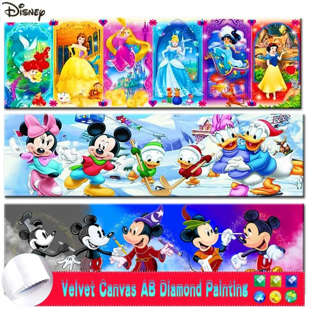 Diy 5d AB Velvet Canvas Diamond Painting Disney Mickey Mouse Princess Frozen Diamond Embroidery Anime Kit Cross Stitch Mosaic
Diy 5d AB Velvet Canvas Diamond Painting Disney Mickey Mouse Princess Frozen Diamond Embroidery Anime Kit Cross Stitch Mosaic