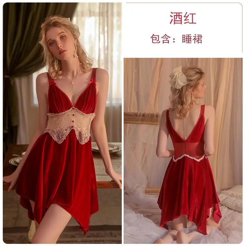 Female Drees Elegant Pajama Dress Sexy Sleep Wear Fashion Underwear Polyester Night Gowns For Women 2023 Sleep Dress Simplicity
Female Drees Elegant Pajama Dress Sexy Sleep Wear Fashion Underwear Polyester Night Gowns For Women 2023 Sleep Dress Simplicity
