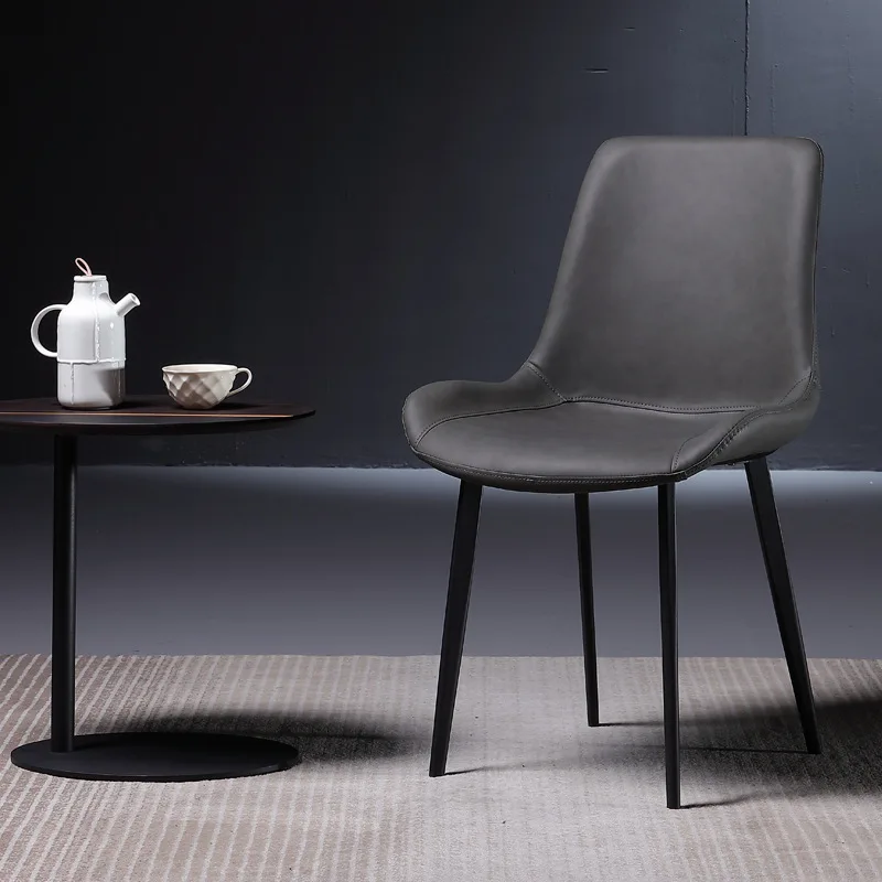 Indoor Design Dining Chairs Living Room Back Support Reading Relax Single Leather Modern Lounge Chair Nordic Sillas Furniture
Indoor Design Dining Chairs Living Room Back Support Reading Relax Single Leather Modern Lounge Chair Nordic Sillas Furniture