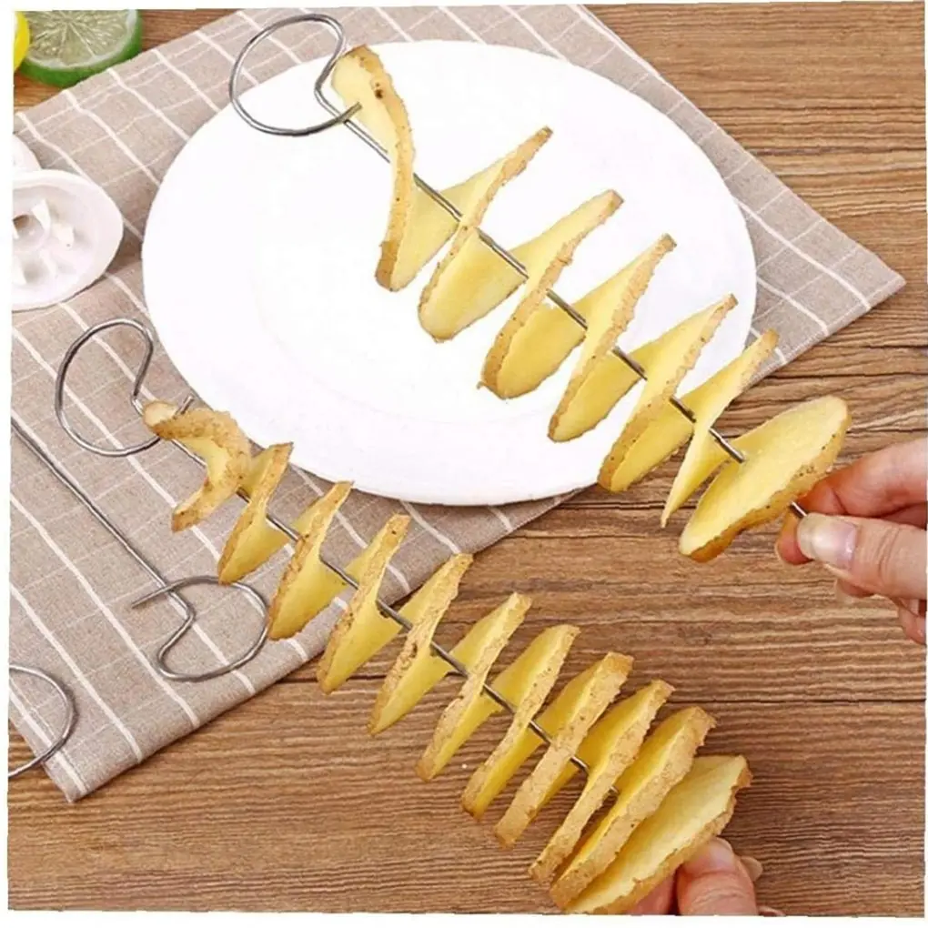 1Set Spiral Potato Cutter Cucumber Slicer Vegetable Spiralizer Cutter Potato Slicer BBQ Kitchen Accessories Gadgets for Kitchen
1Set Spiral Potato Cutter Cucumber Slicer Vegetable Spiralizer Cutter Potato Slicer BBQ Kitchen Accessories Gadgets for Kitchen