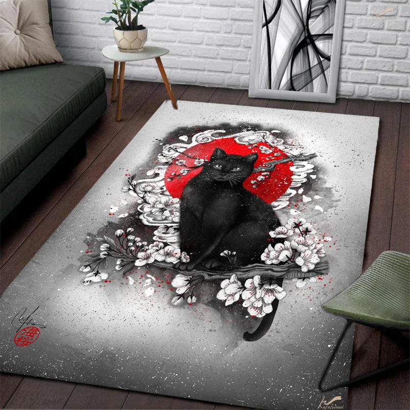 Black and white cat decorative floor mat carpet living room children's bedroom bedside non-slip floor mat kitchen bathroom
Black and white cat decorative floor mat carpet living room children's bedroom bedside non-slip floor mat kitchen bathroom